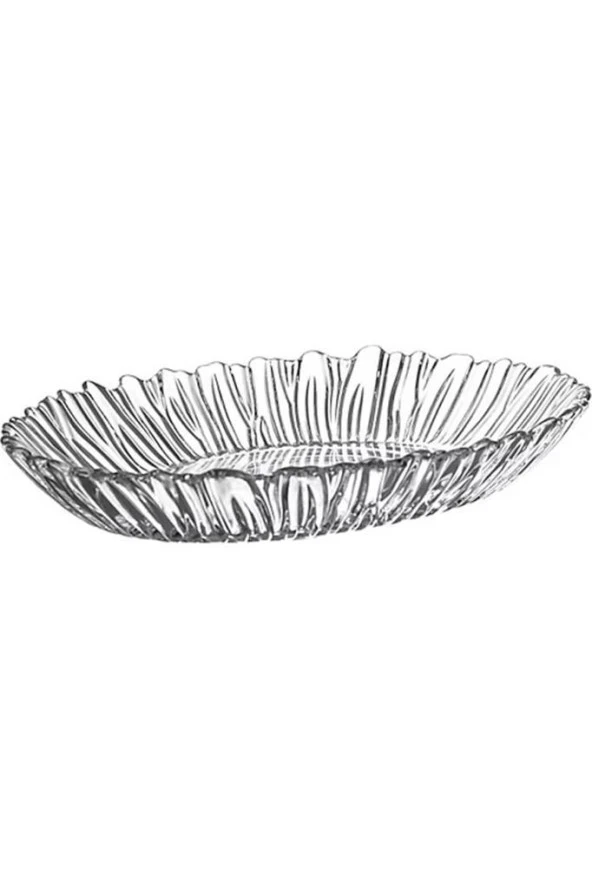 10547 Aurora 25cm Oval Cam Kayık Servis Meyve Tabağı ürün görseli 1
