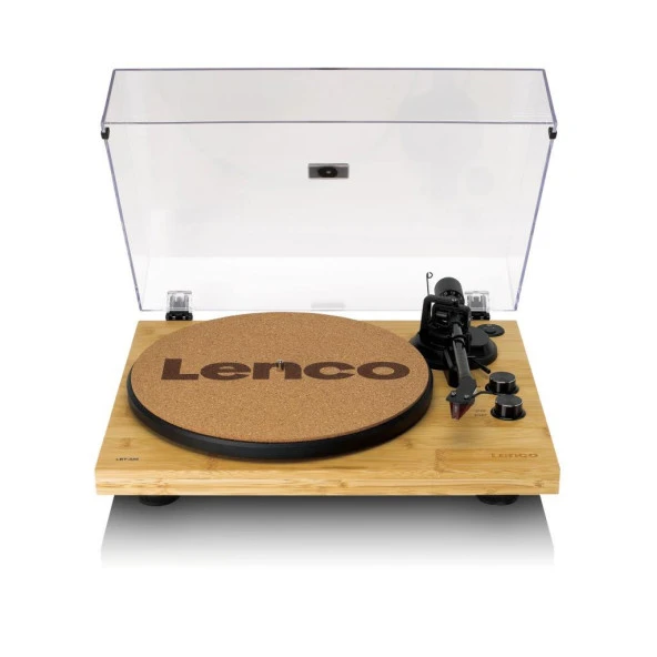 Lenco LBT-335 BA Bluetoothlu Bambu Gövdeli Ortofon 2M Kırmızı Kartuşlu Pikap Plak Çalar ürün görseli 1