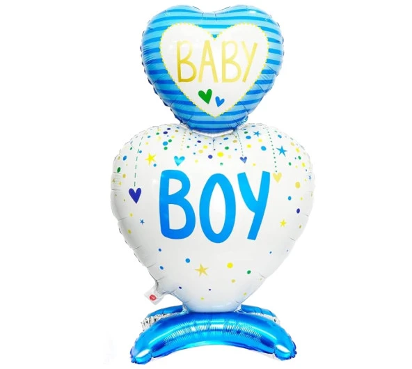 Ayaklı Baby Girl Mavi Folyo Balon 110x65 cm ürün görseli 1