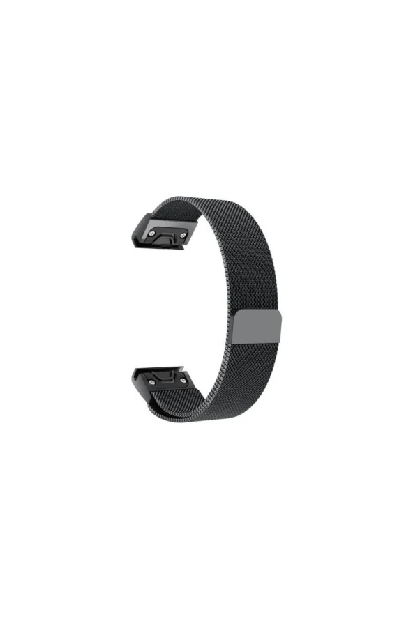 Garmin Fenix 5-5 plus Için Manyetik Mıknatıslı Kordon Siyah ürün görseli 1