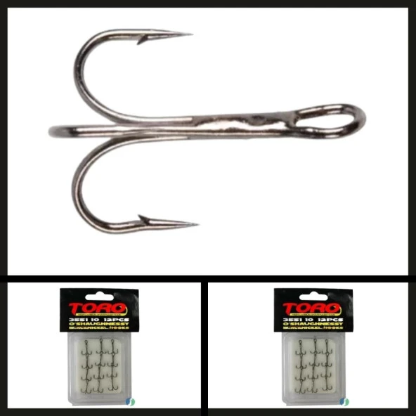 Uyguna-Yakala 6 Adet 3551 Protackle Üçlü Nikel İğne No: 4/0-İĞN.482 ürün görseli 1