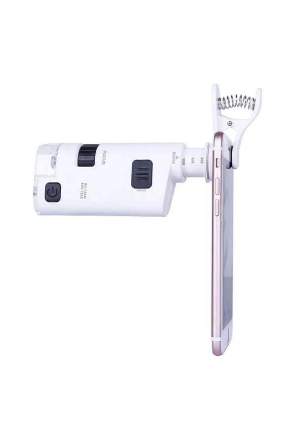 universal clip type led cellphone microscope - Resim 3
