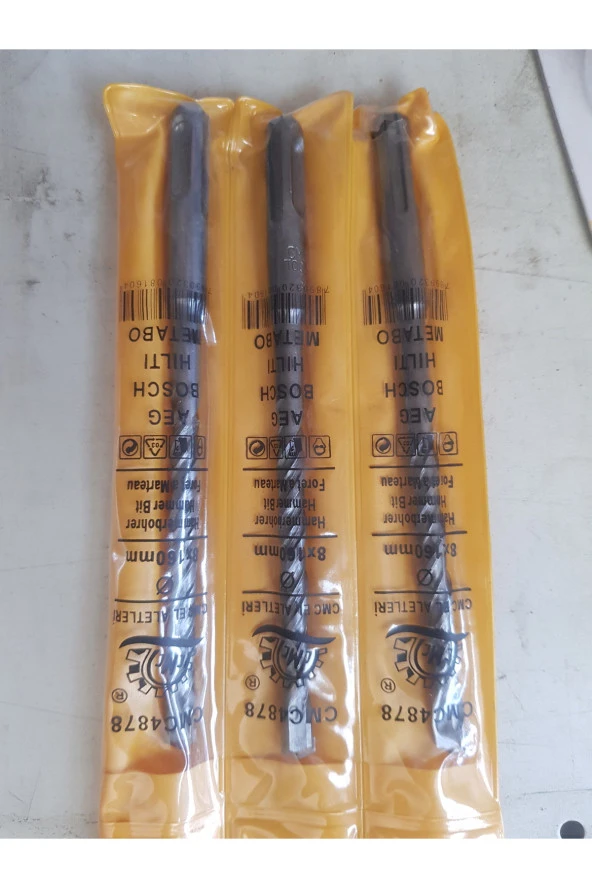 8mm hilti ucu 8x160mm hss 3 Adet ürün görseli 1