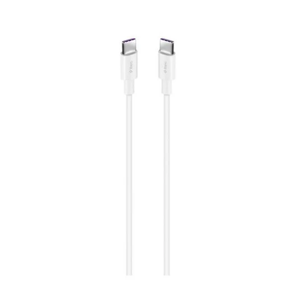Ttec Type-C to Type-C 200cm 65W PD/QC Hızlı Şarj/Data Kablosu 2DK45B Beyaz ürün görseli 1