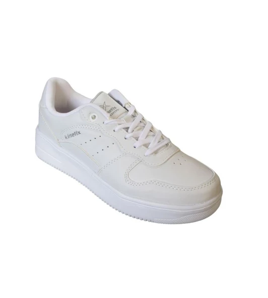 KİNETİX Unisex 36-40 Beyaz Cilt Kalın Taban Sneaker Günlük Spor Ayakkabı ürün görseli 1