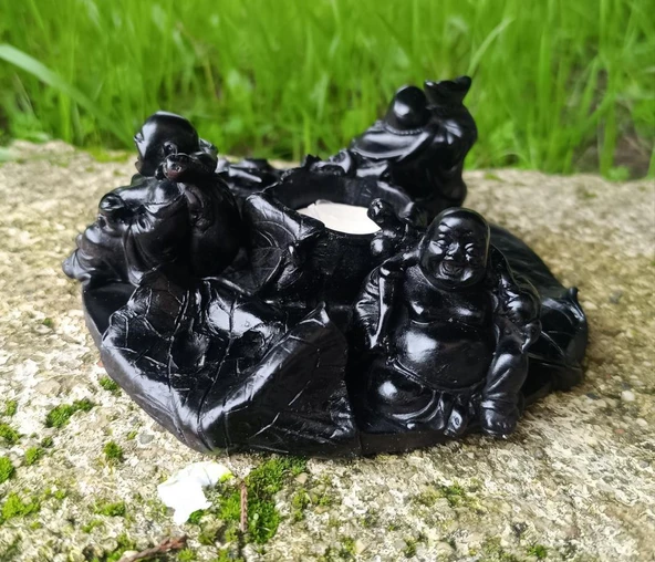 buda heykeli biblo reçine mumluk ışık led yoda Ev Ofis masa Dekor süs ürün görseli 1