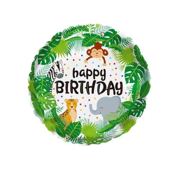 Safari Vahşi Hayvanlar Folyo Balon 18 inç ürün görseli 1