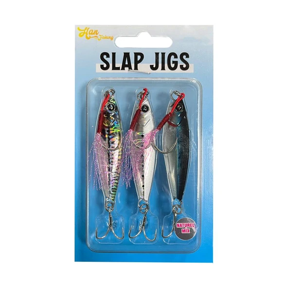 HanFish Slap Jigs Naturel Mix ürün görseli 1