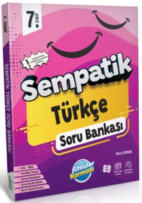 7. Sınıf Türkçe Sempatik Soru Bankası Ünlüler Karması ürün görseli 1