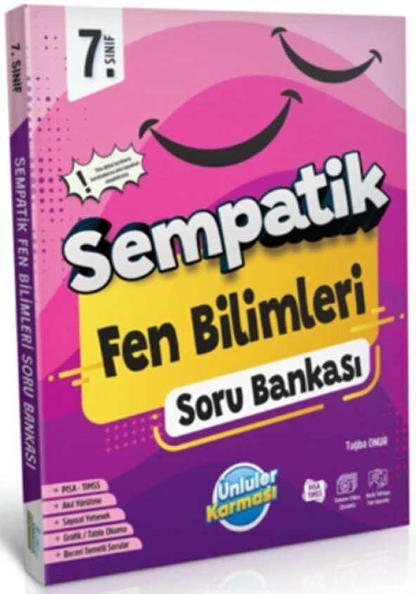 7. Sınıf Fen Bilimleri Sempatik Soru Bankası Ünlüler Karması ürün görseli 1