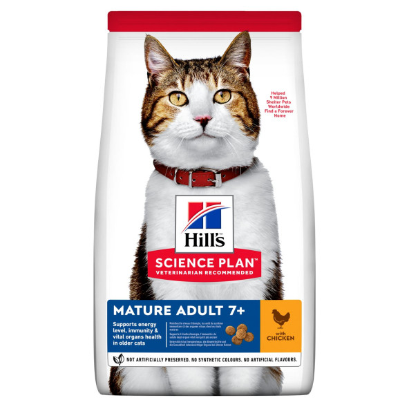 Hills Mature Adult 7+ 1,5kg 7 Yaş Ve Üzeri Tavuklu Yetişkin Kedi Maması Ileri Yaş Yaşlı Kedi Maması ürün görseli 1
