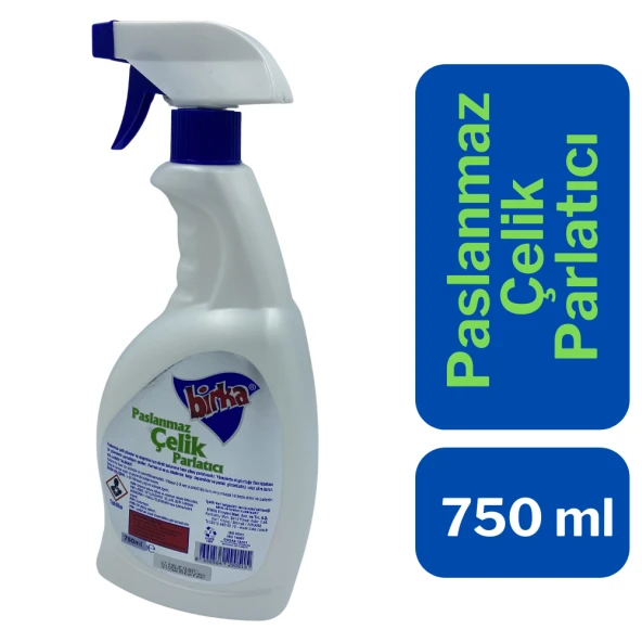Birka Krom Paslanmaz Çelik Yüzey Parlatıcısı 750 ml. x 6 Adet ürün görseli 1