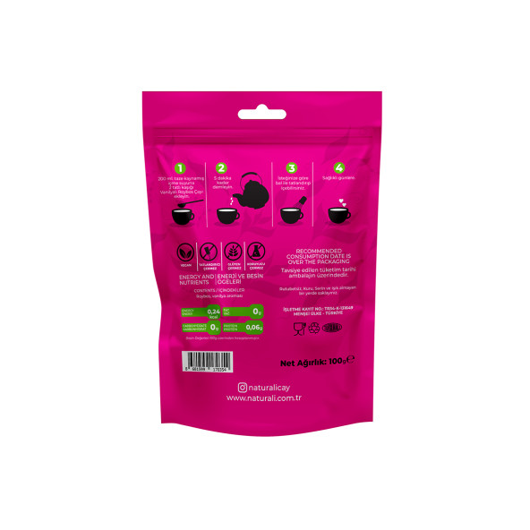 Naturali Vanilyalı Roybos Çayı 100 Gr - Resim 2