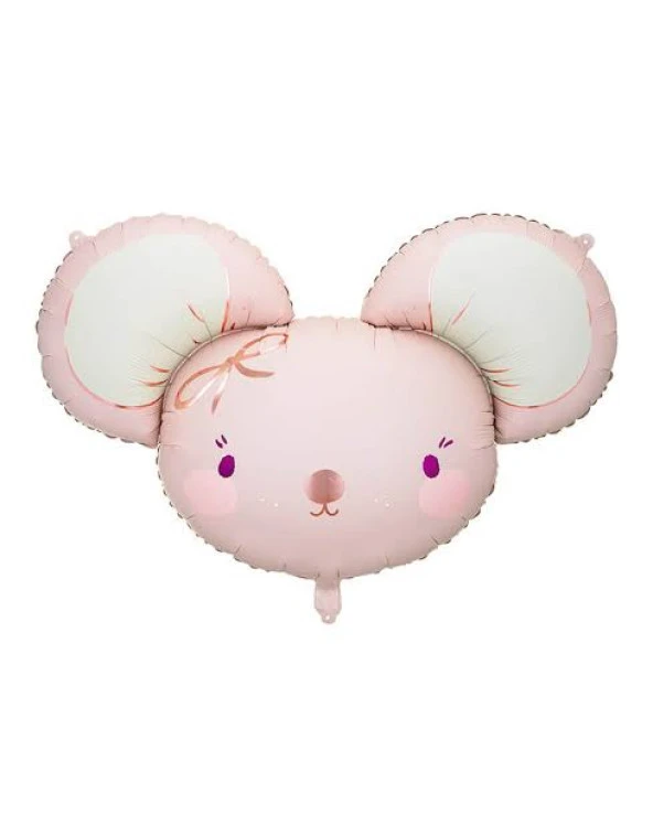 Pembe Fare Folyo Balon 68x59 cm ürün görseli 1