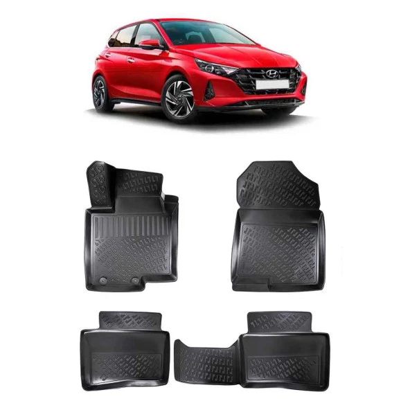 Bod Hyundai i20 3D Havuzlu Paspas 2020 ve Sonrası ürün görseli 1