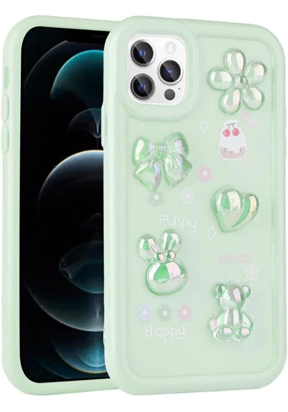 iPhone 11 Pro Uyumlu Kılıf Kabartma Figürlü Parlak Toys Silikon Kapak ürün görseli 1