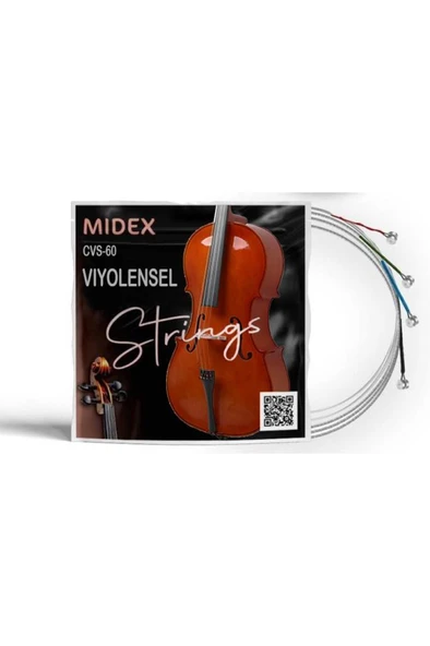 Midex CVS-60 Kaliteli Çello Teli 1 Takım Set ürün görseli 1