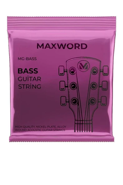 Maxword GT-Bass Kaliteli Bas Gitar Teli 1 Takım Set ürün görseli 1