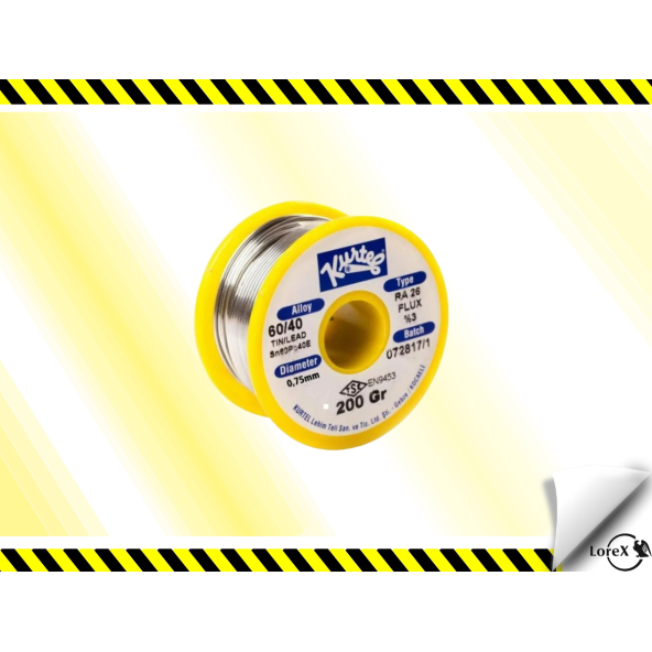 LOREX,Kurtel 200gr , 0.75mm Lehim Teli ürün görseli 1