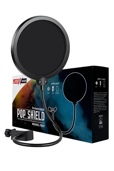 Pop Shıeld PS-01 Profesyonel Stüdyo Pop Filtre - Resim 2
