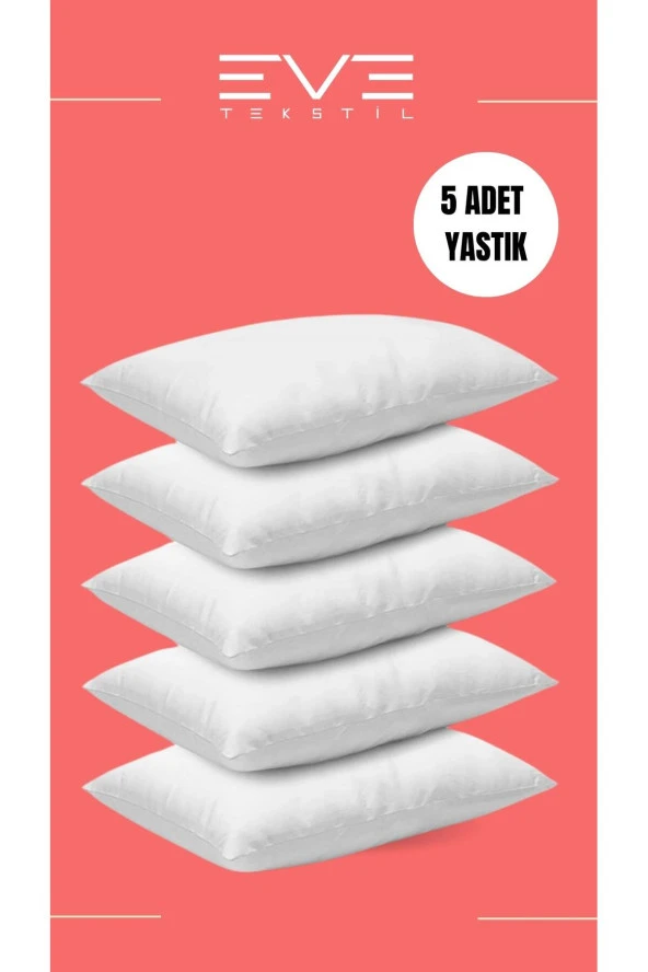 Eve Tekstil 5 Adet Micro Silikon Elyaf Nonwovenyastık 50x70cm 700 gr ürün görseli 1