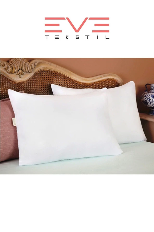 Eve Tekstil 8 Adet Pollycotton Kılıflı Silikon Yastık 50 X 70 Cm 900 gr ürün görseli 1