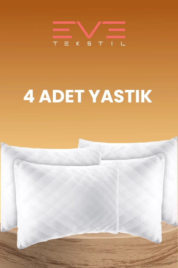 Eve Tekstil 4 Adet Diamond Kalite Kapitone Yastık 50x70 Cm 800 gr ürün görseli 1