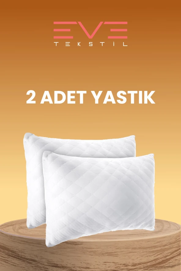 Eve Tekstil 2 Adet Diamond Kalite Kapitone Yastık 50*70 Cm 800 gr ürün görseli 1