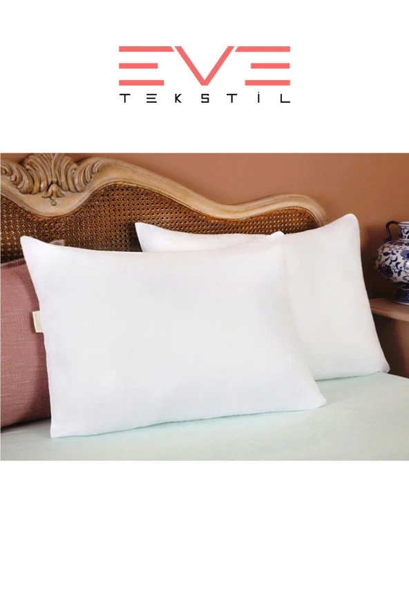 Eve Tekstil 2 Adet Pollycotton Silikon Yastık 50 X 70 Cm 900 gr ürün görseli 1