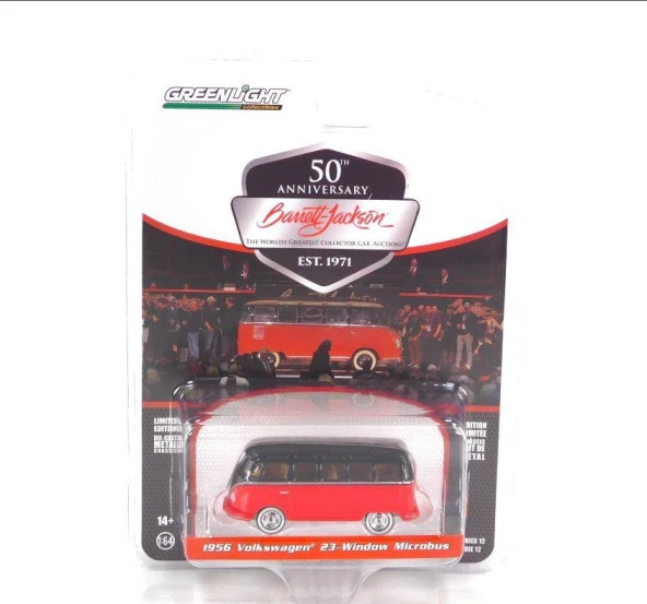 Greenlight 1956 Volkswagen 23-Window Microbus 1/64 Model Araba ürün görseli 1