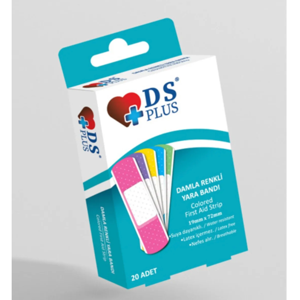 Ds Plus Yara Bandı Renkli 20li ürün görseli 1