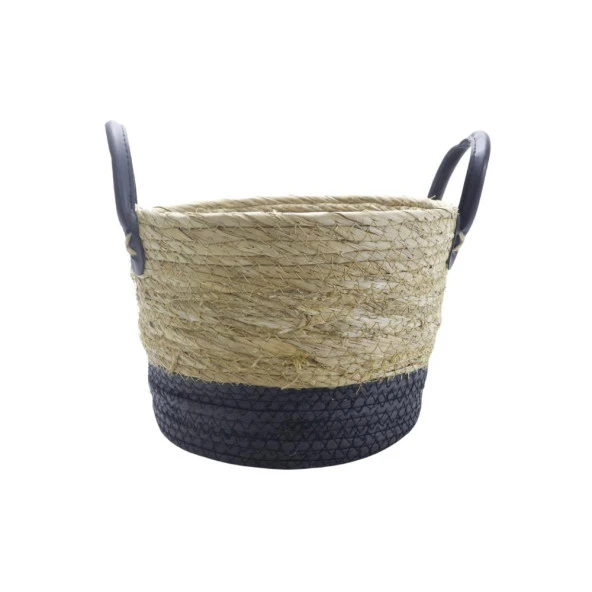 T.Concept Dekoratif Dayanıklı Rattan Hasır Sepet Küçük Boy ürün görseli 1