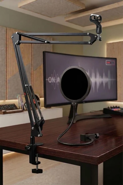 Lastvoice NB40 Pro Mikrofon Standı + PS-01 Pop Filter (50x50 Büyük Boy) ürün görseli 1