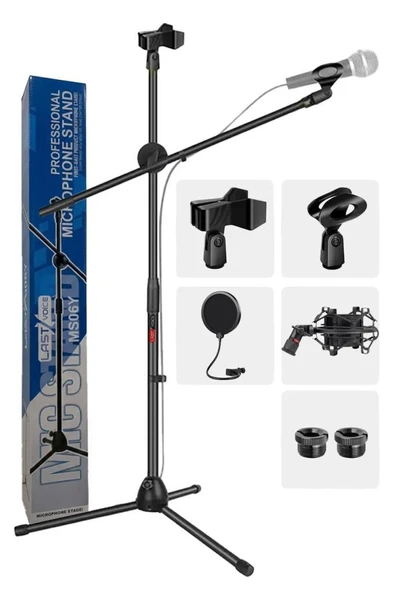 Lastvoice Ms06PAK Mikrofon Standı Shock Mount Pop Filter Set ürün görseli 1