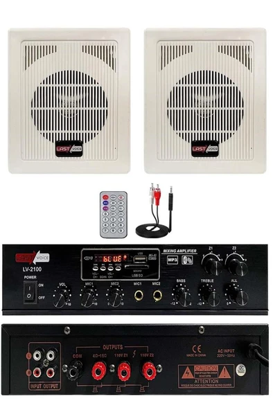 Lastvoice Eko Paket-1 Anfi ve Duvar Hoparlör Ses Sistemi Paketi ürün görseli 1