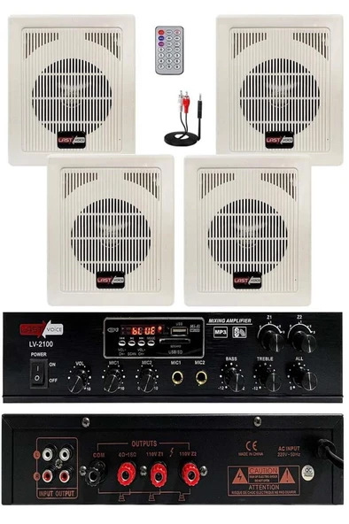 Lastvoice Eko Paket-2 Anfi ve Duvar Tipi Hoparlör Ses Sistemi Paketi ürün görseli 1