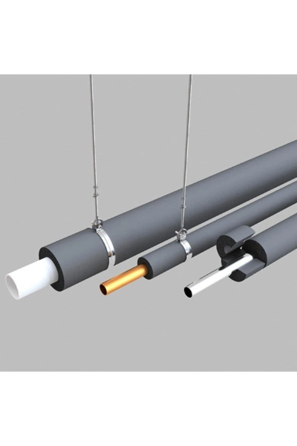 Izolasyon Borusu 60 Mm Iç Çapında Polietilen Boru Yalıtım Kılıfı Köpüğü 2 METRE) ürün görseli 1