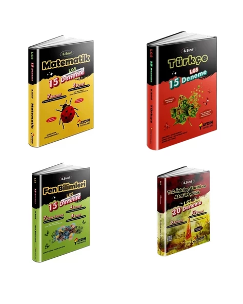LGS 8.Sınıf Matematik Fen Bilimleri Türkçe İnkılap Deneme ürün görseli 1
