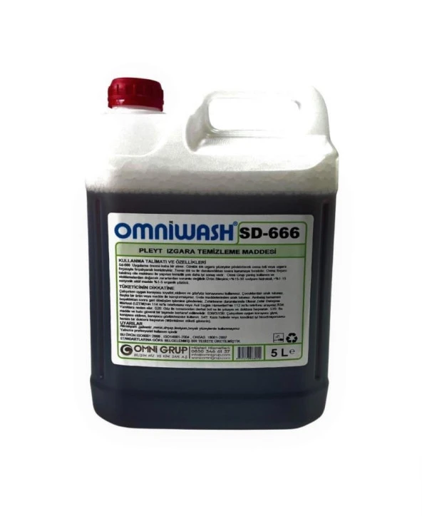 Omniwash Sd-666 Pleyt Izgara Temizleme 5000 ml ürün görseli 1
