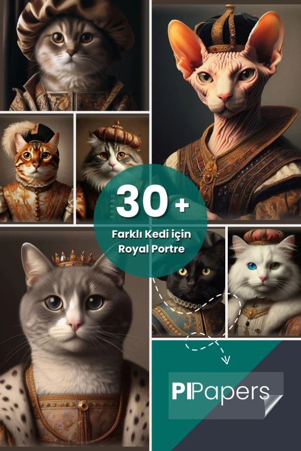 Sfenks Kedisi Posteri, Sfenks Kedi Posteri, Akıllı Kağıt Premium Poster, Yapay Zeka Tasarım ürün görseli 1