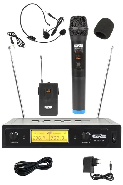 Lastvoice Lm-202EY EL ve Yaka Tipi Telsiz Kablosuz Mikrofon ürün görseli 1