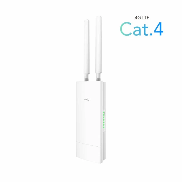 Cudy LT400 2,4GHz/5GHz 1Port Wi-Fi,4G LTE IP65 Nano SIM Destekli Outdoor Mobile Router ürün görseli 1