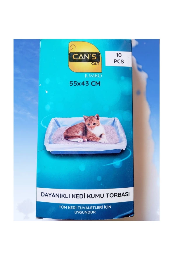 Dayanıklı Kedi Kumu Torbası 10'lu ürün görseli 1