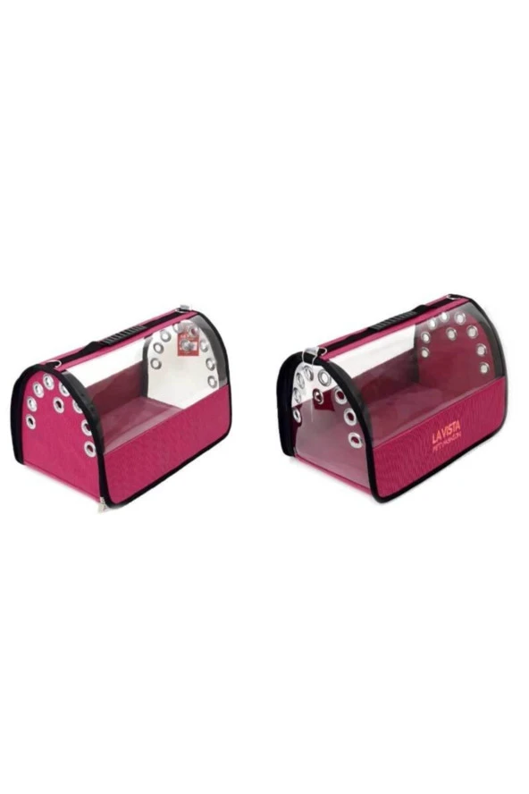 Pembe Şeffaf Flybag Taşıma Çantası ürün görseli 1