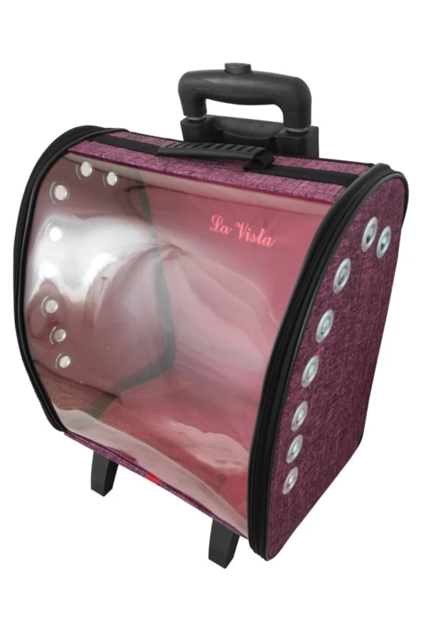 Volmin Petshop Kedi Köpek Tekerlekli Valiz 36x27x41h ürün görseli 1