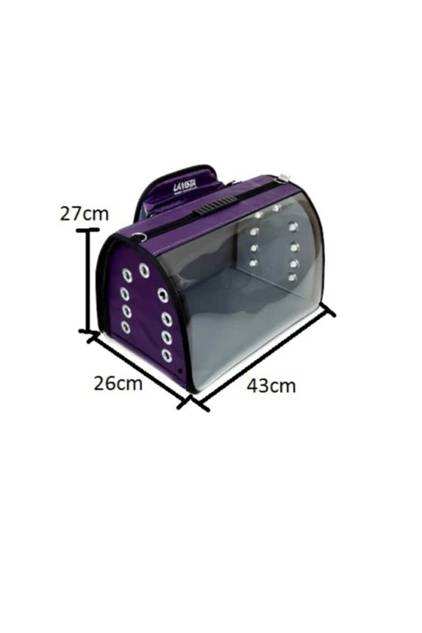 Tomris Mor Pet Taşıma Sırt Çantası 43x27x26 ürün görseli 1