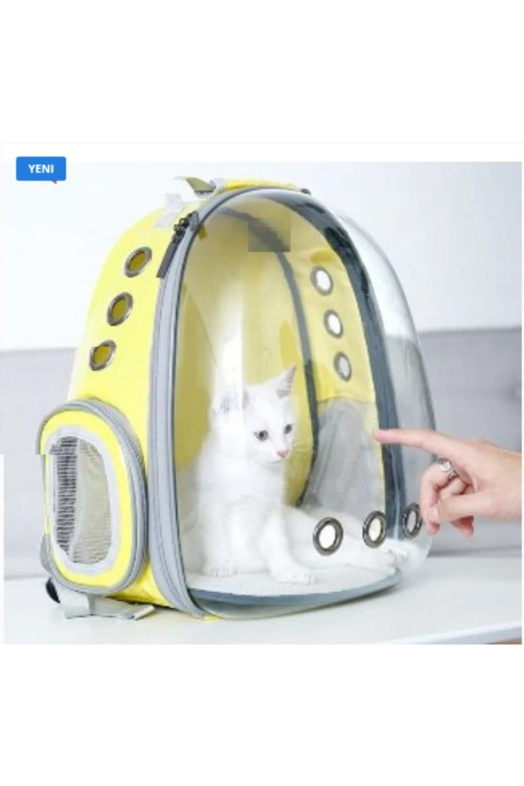 Astronot Pet Taşıma Çantası Sarı ürün görseli 1