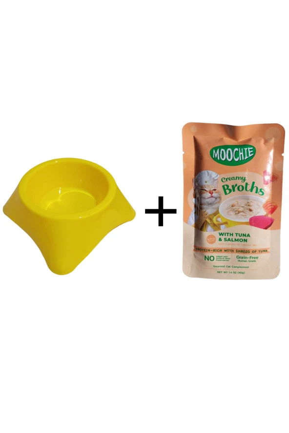 Köpek Mama Kabı Ve Moochie Kedi Çorbası ürün görseli 1