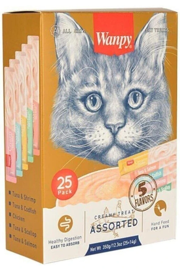 Wanpy Karışık Sıvı Kedi Ödül - Resim 2