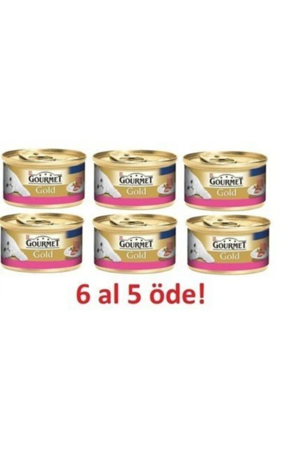Purina Gourmet Gold Kıyılmış Sığır Etli Kedi Yaş Mama 85 Gr 6 Al 5 Öde ürün görseli 1